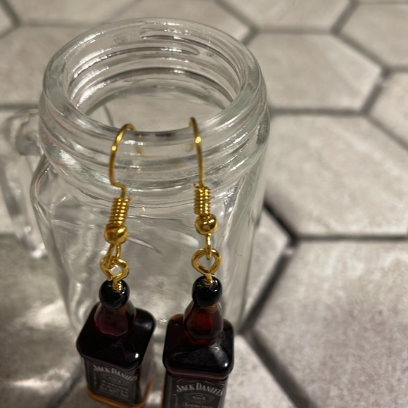 Jack Daniels Bottle Earrings - Picture 3 of 5